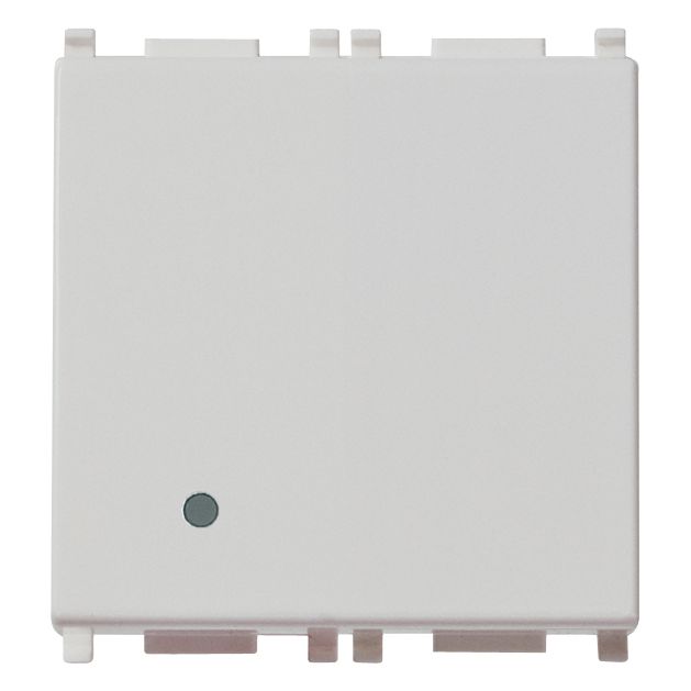 Vimar Plana 1P 16AX 1-Way Switch, 250V, IP40, Flush Mount