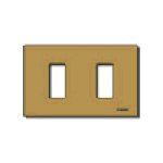 Vimar 8000 Series 2-Module Cover Plate, For 3-Module Flush Mounting Boxes, Snap Fixing