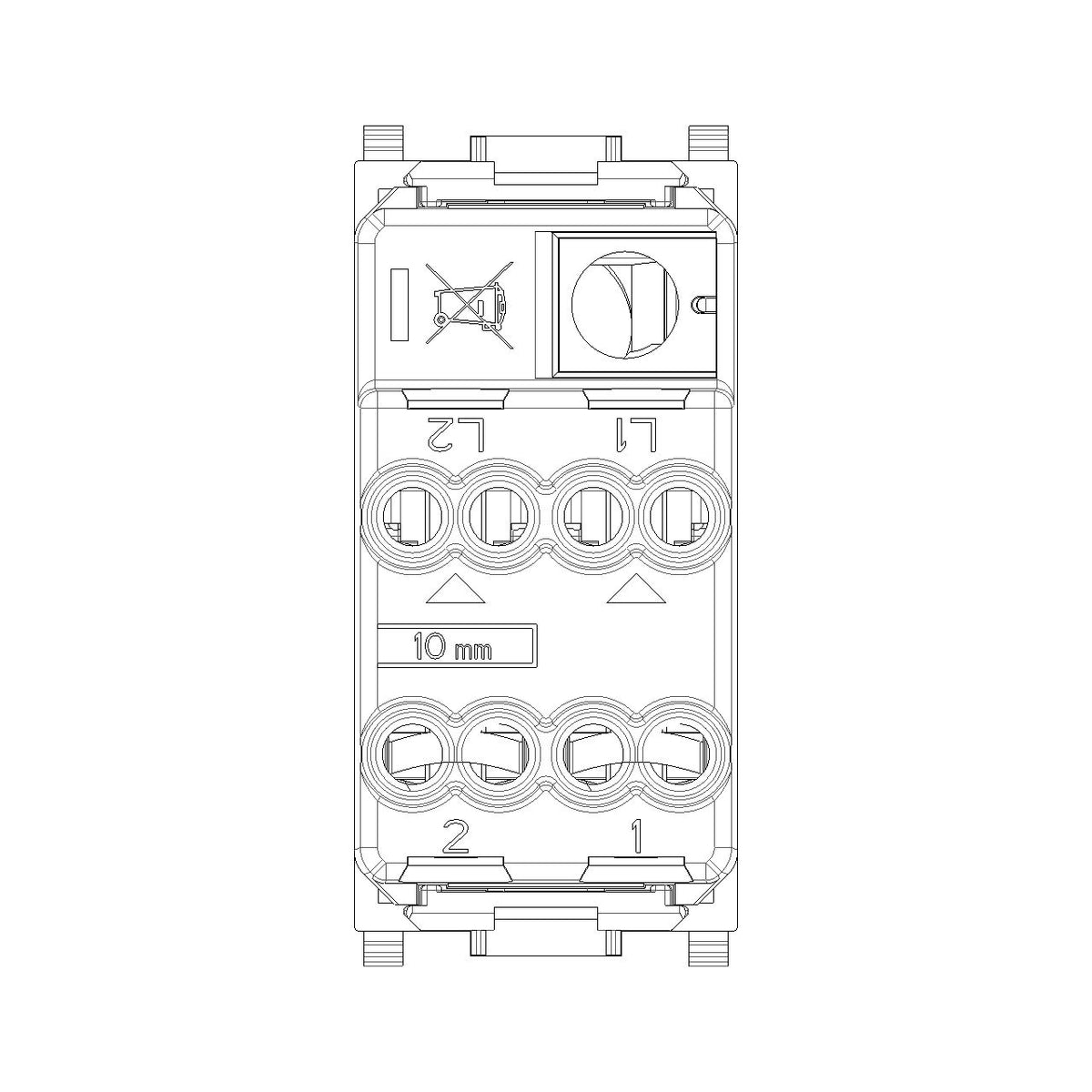 Vimar Plana 2P 1-Way Switch, 16AX, 250V, Lightable