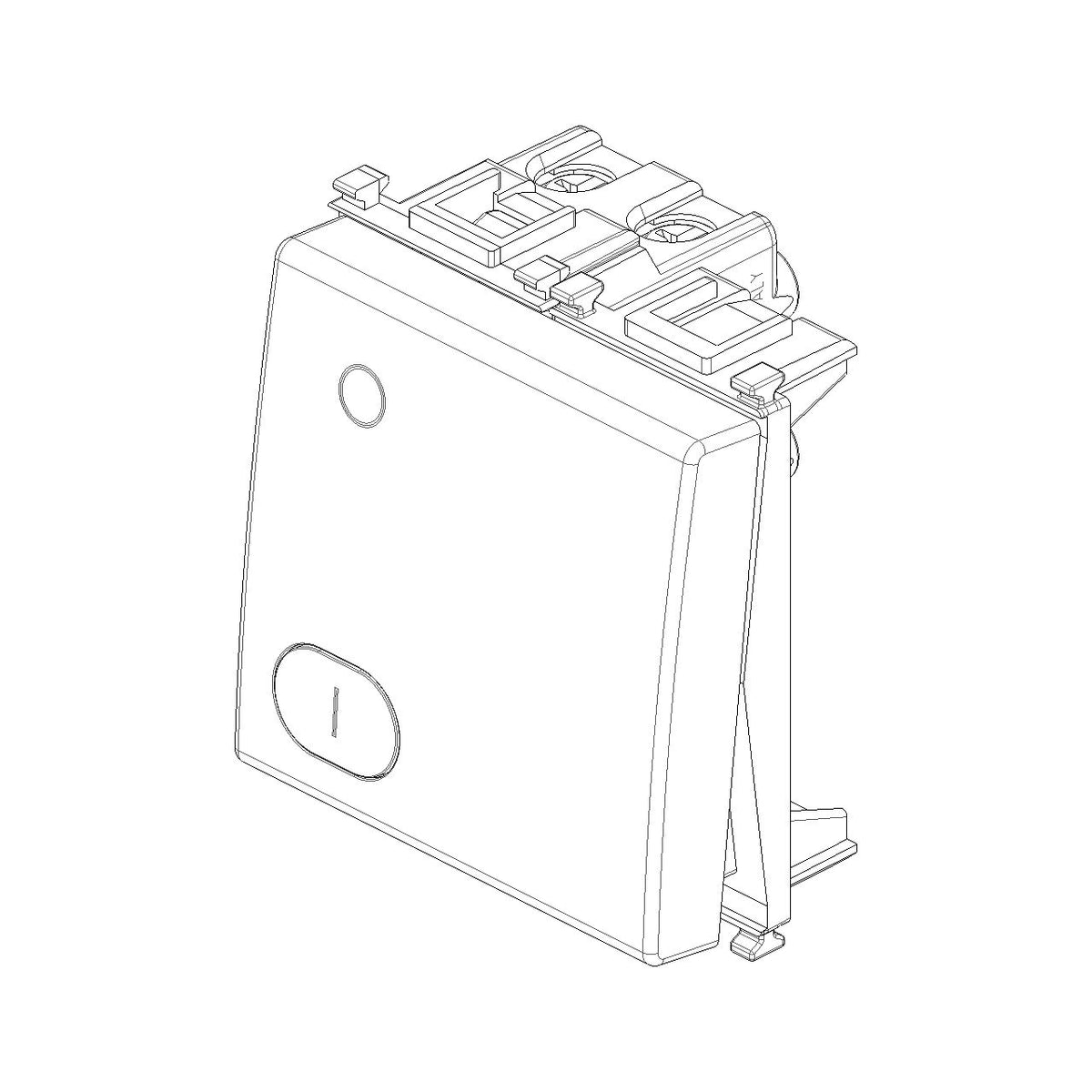 Vimar Plana 2P 1-Way Switch, 16AX, 250V, Lightable