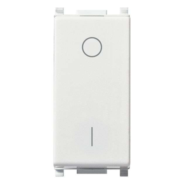 Vimar Plana 2P 1-Way Switch, 16AX, 250V, Lightable