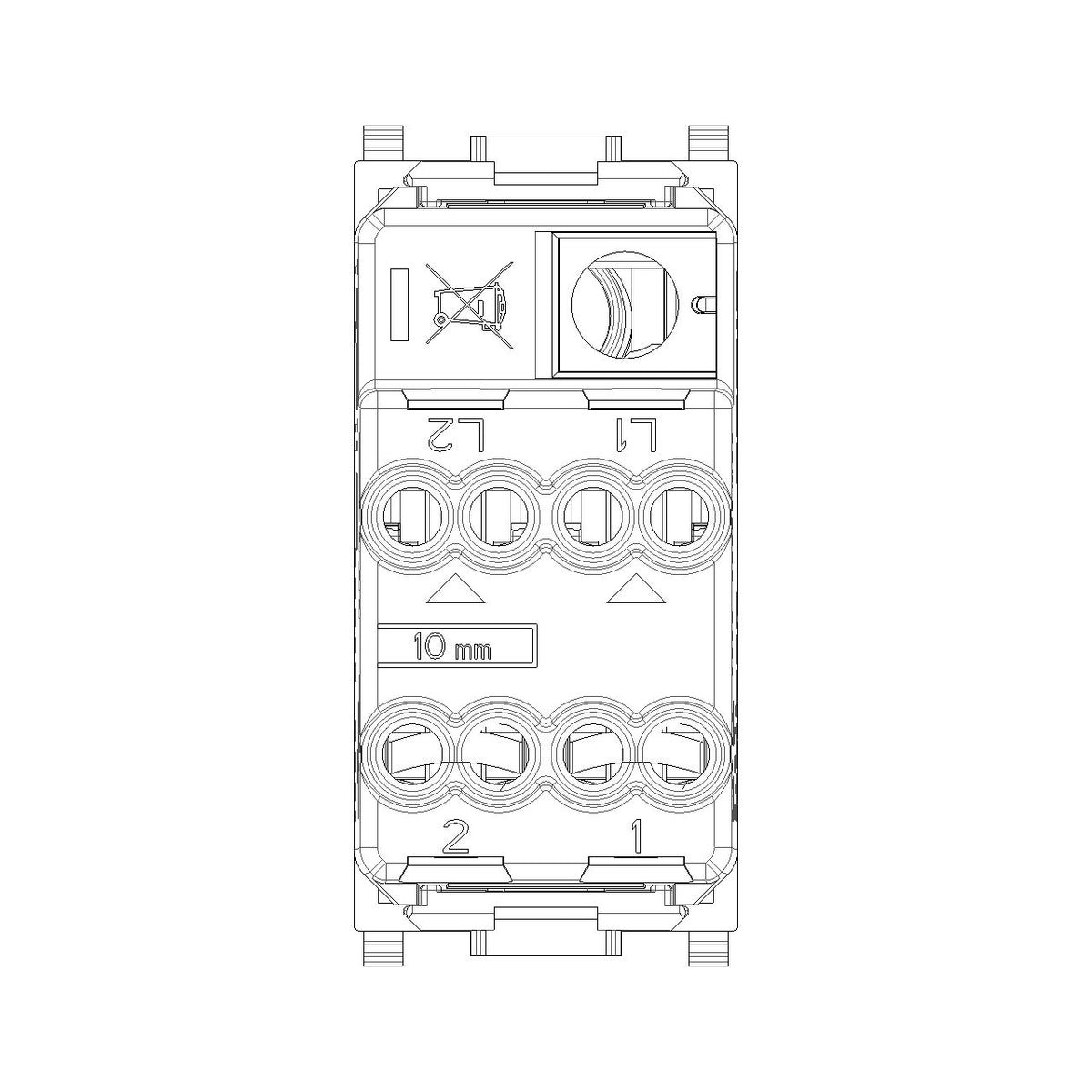 Vimar Plana 2P 1-Way Switch, 16AX, 250V, Lightable