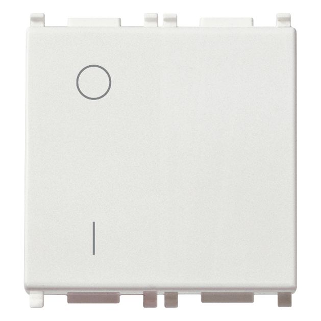 Vimar Plana 2P 1-Way Switch, 16AX, 250V, Lightable
