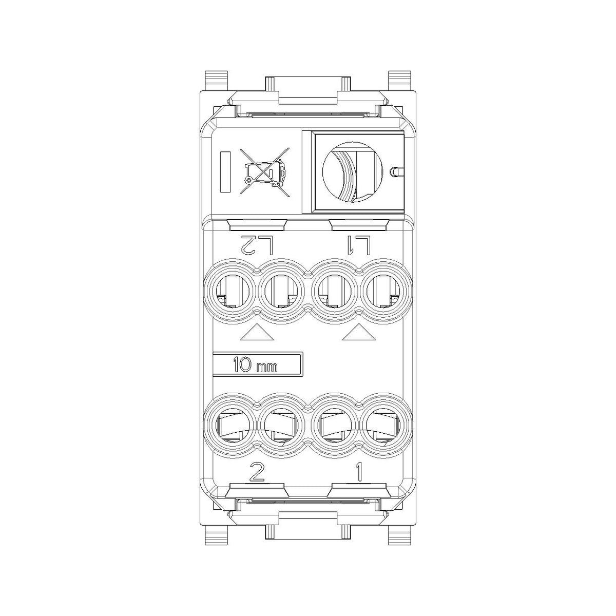 Vimar Plana 2P 1-Way Switch, 16AX, 250V, Lightable