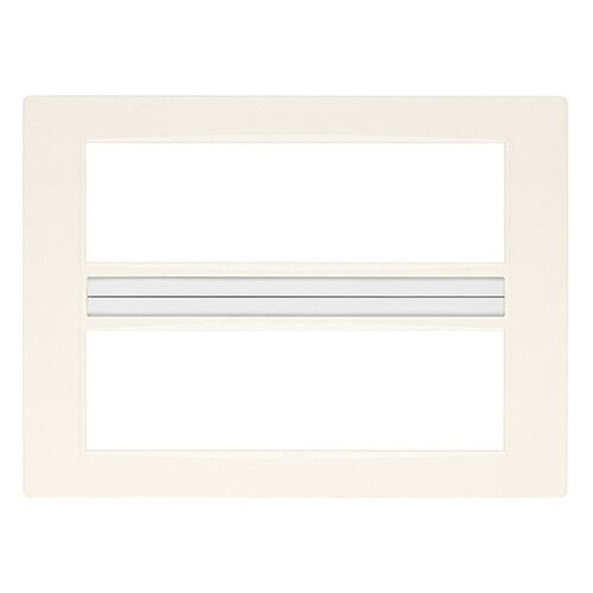 Vimar Eikon Classic Cover Plate, 14M (7+7), Technopolymer, Silver