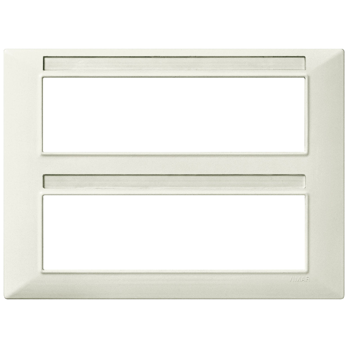 Vimar Plana 14-Module (7+7) Cover Plate, Technopolymer, Halogen-Free