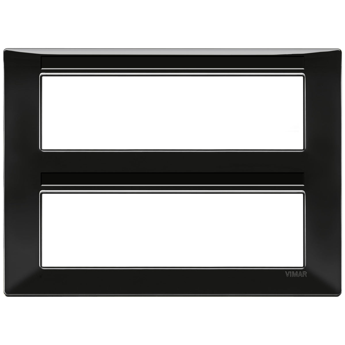 Vimar Plana 14-Module (7+7) Cover Plate, Technopolymer, Halogen-Free