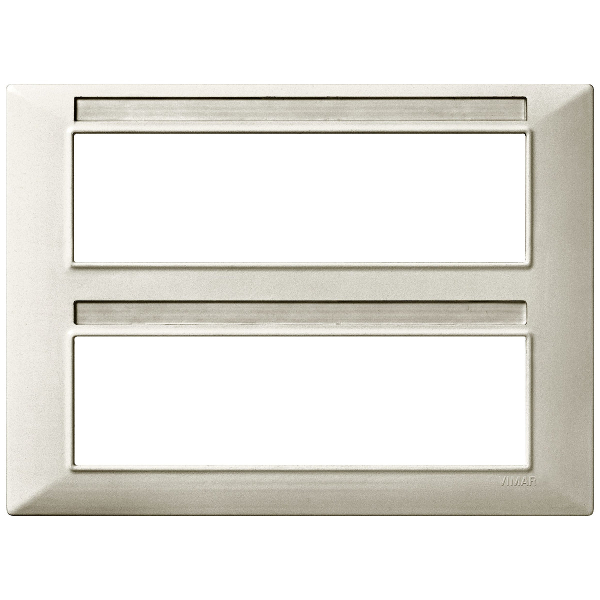 Vimar Plana 14-Module (7+7) Cover Plate, Technopolymer, Halogen-Free