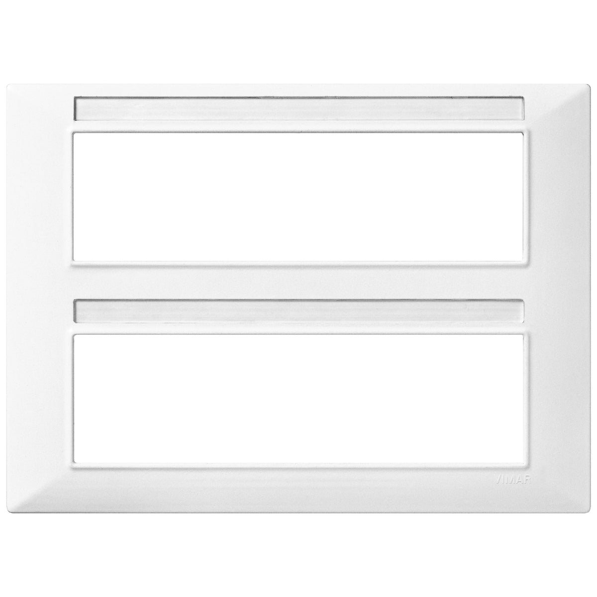 Vimar Plana 14-Module (7+7) Cover Plate, Technopolymer, Halogen-Free