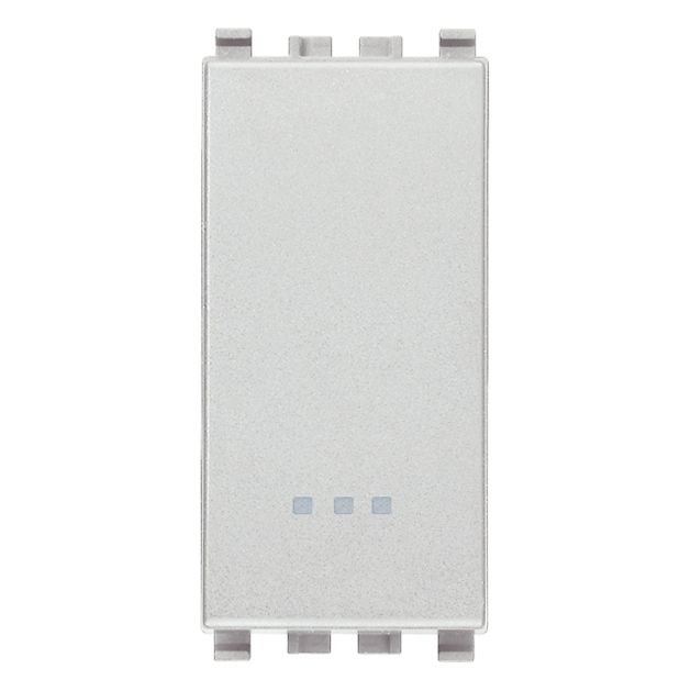 Vimar Eikon 1-Way Switch, 16AX 250V, Lightable, Replaceable Button