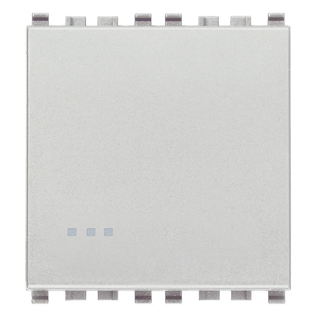 Vimar Eikon 1-Way Switch, 16AX 250V, Lightable, Replaceable Button