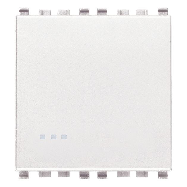 Vimar Eikon 1-Way Switch, 16AX 250V, Lightable, Replaceable Button