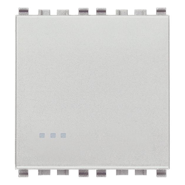 Vimar Eikon 1P 2-Way Switch, 20AX, 250V, Optional LED Lighting, IP40