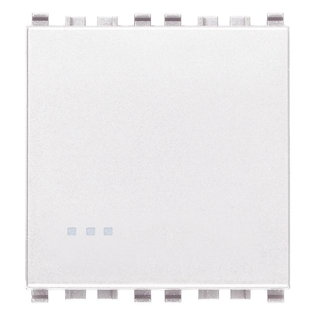 Vimar Eikon 1P 2-Way Switch, 20AX, 250V, Optional LED Lighting, IP40