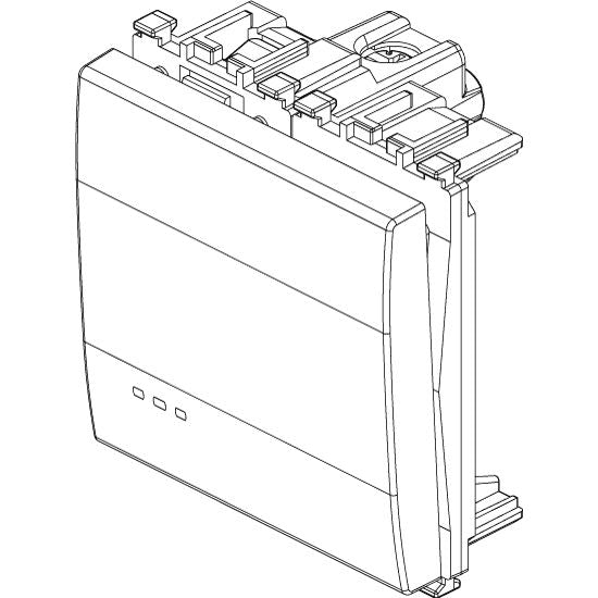 Vimar Eikon 1P 2-Way Switch, 20AX, 250V, Optional LED Lighting, IP40