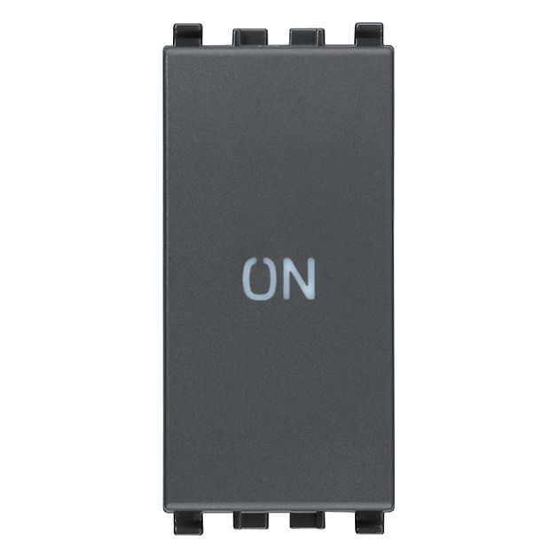 Vimar Eikon 1P NO+NC Push Button, 10A, 250V, IP40, Flush-Mount
