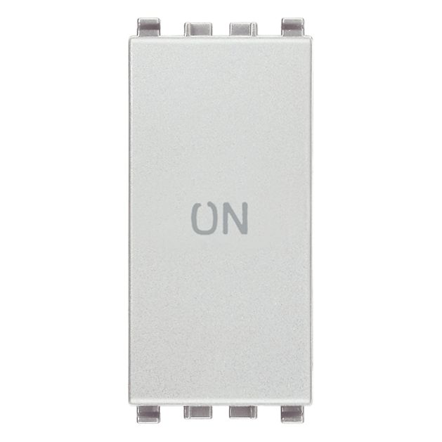 Vimar Eikon 1P NO+NC Push Button, 10A, 250V, IP40, Flush-Mount