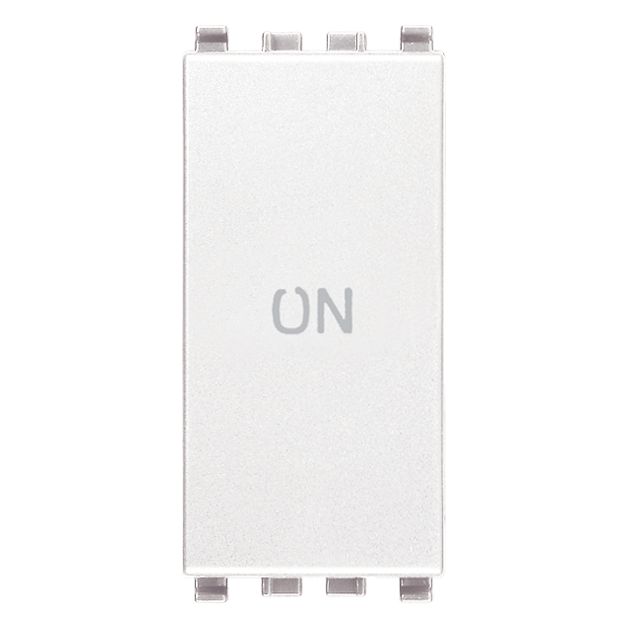 Vimar Eikon 1P NO+NC Push Button, 10A, 250V, IP40, Flush-Mount