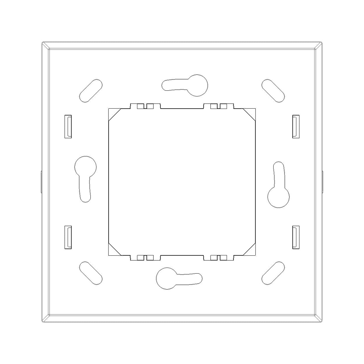 Vimar ARKÉ RF Device Frame, 2-Module, For EnOcean, Bluetooth, ZigBee Devices