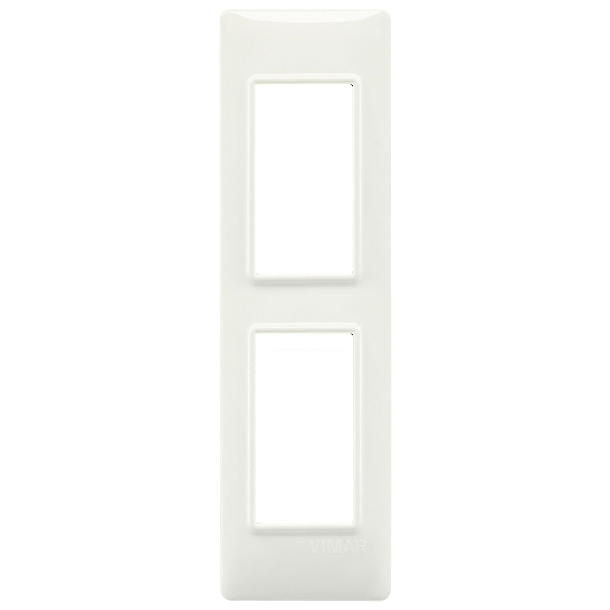 Vimar Plana 2-Module Cover Plate for Panels, Technopolymer, IP00