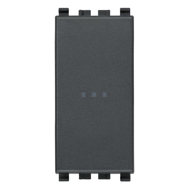 Vimar Eikon Axial 1P NO Push Button, 10A, 250V, Lightable, IP40
