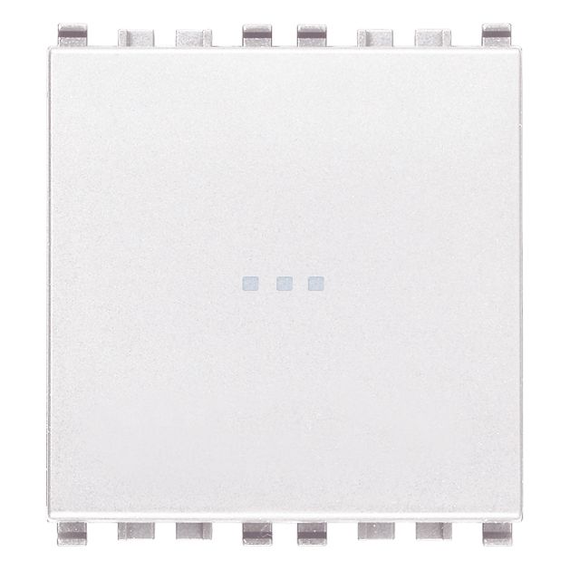 Vimar Eikon Axial 1P NO Push Button, 10A, 250V, Lightable, IP40