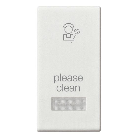 Vimar Plana 1-Module Interchangeable Button, Lightable Diffuser, IP40, Halogen-Free