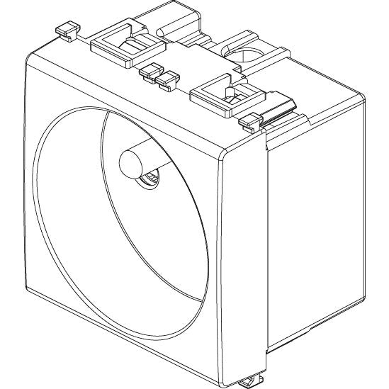 Vimar Plana 2P+E French SICURY Socket Outlet, 16A, 250V, IP20