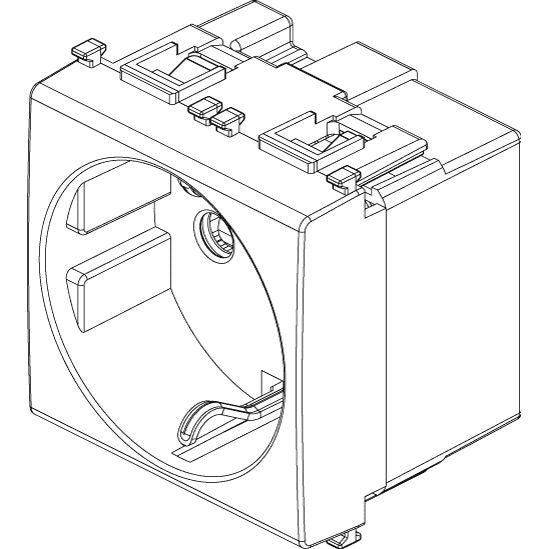 Vimar Plana 2P+E German SICURY Socket Outlet, 16A, 250V, IP20