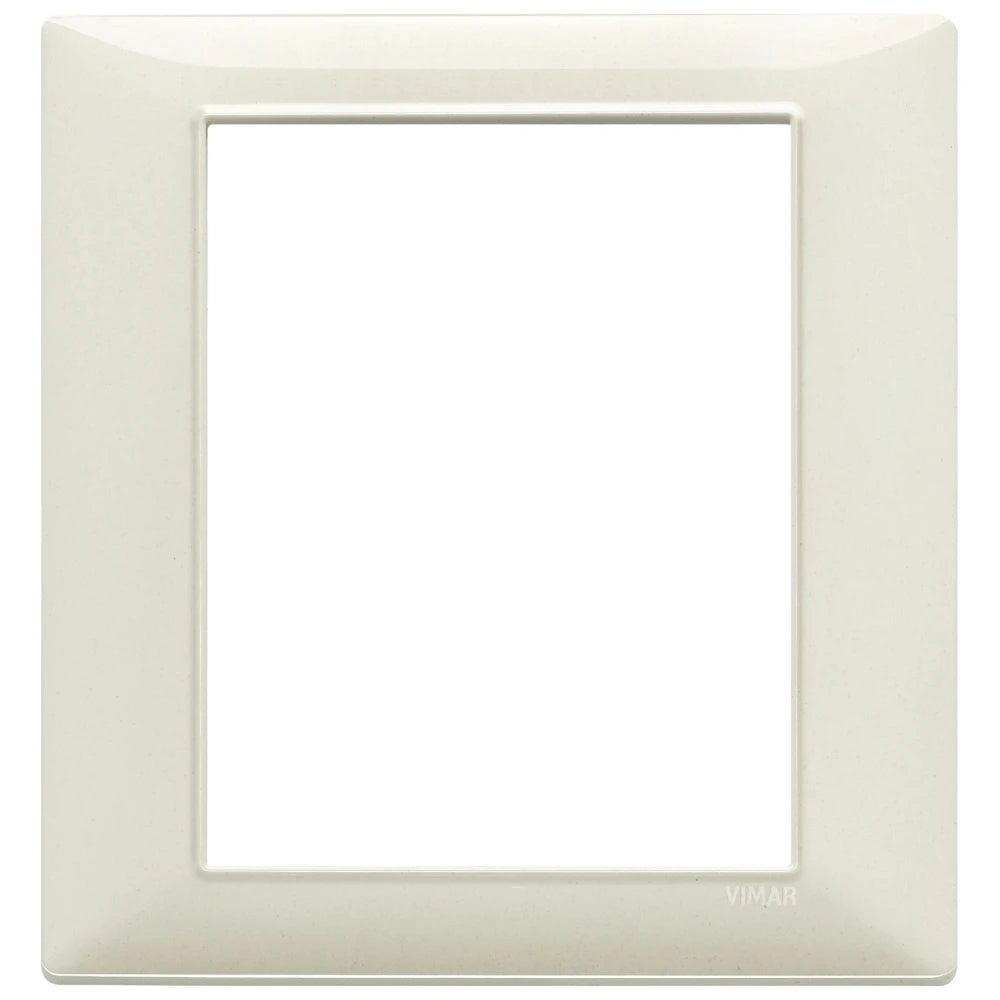 Vimar Plana 8-Module Cover Plate, 142.5 x 151 mm, Halogen-Free Technopolymer