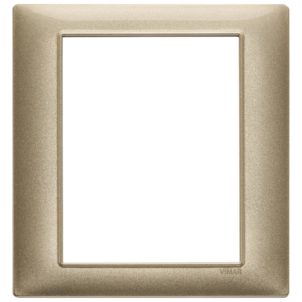 Vimar Plana 8-Module Cover Plate, 142.5 x 151 mm, Halogen-Free Technopolymer