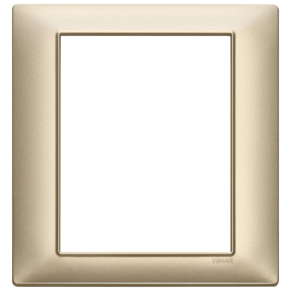 Vimar Plana 8-Module Cover Plate, 142.5 x 151 mm, Halogen-Free Technopolymer