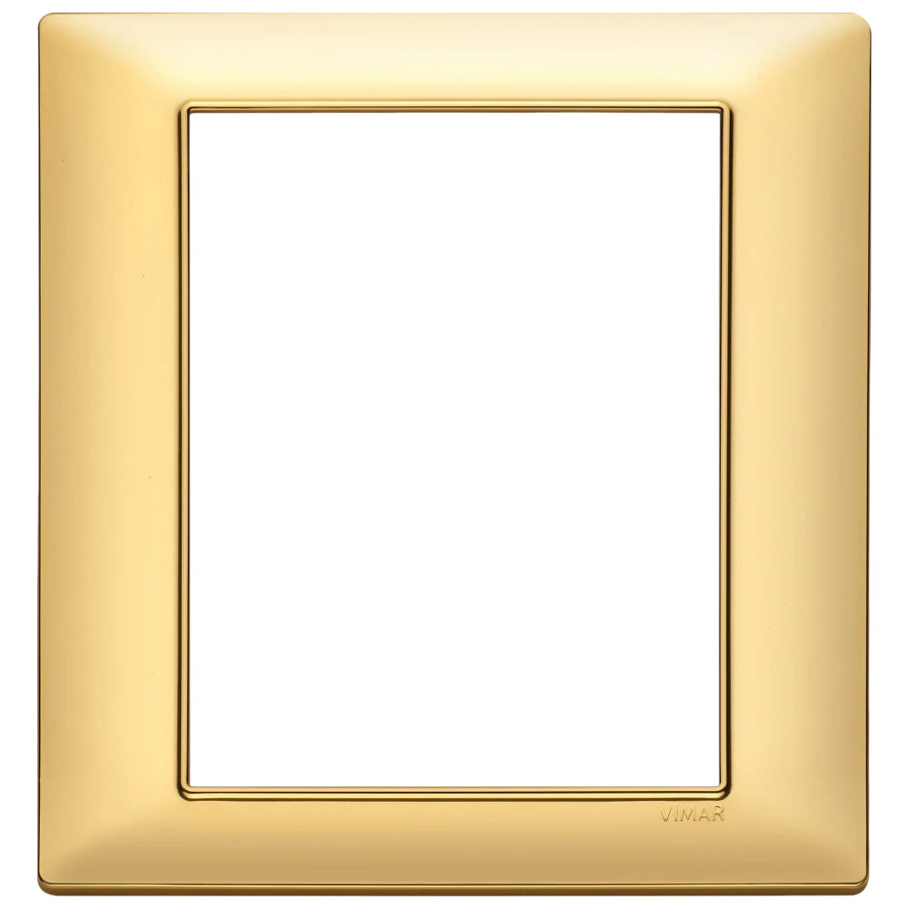 Vimar Plana 8-Module Cover Plate, 142.5 x 151 mm, Halogen-Free Technopolymer