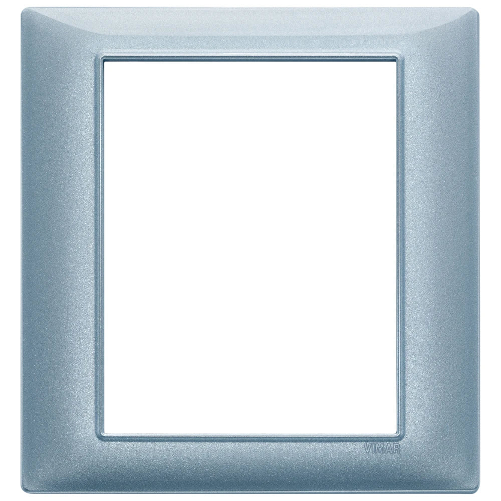 Vimar Plana 8-Module Cover Plate, 142.5 x 151 mm, Halogen-Free Technopolymer