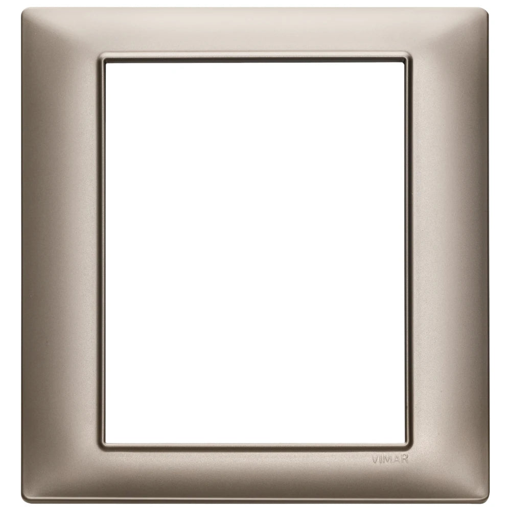 Vimar Plana 8-Module Cover Plate, 142.5 x 151 mm, Halogen-Free Technopolymer