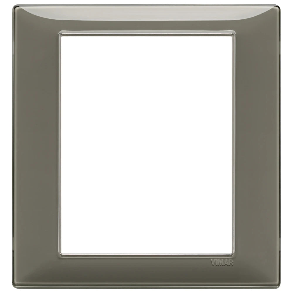 Vimar Plana 8-Module Cover Plate, 142.5 x 151 mm, Halogen-Free Technopolymer