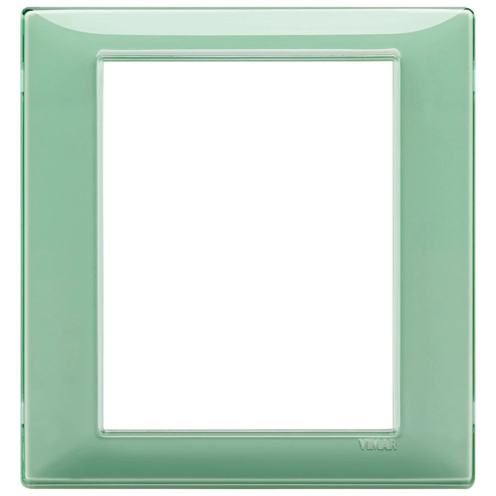 Vimar Plana 8-Module Cover Plate, 142.5 x 151 mm, Halogen-Free Technopolymer