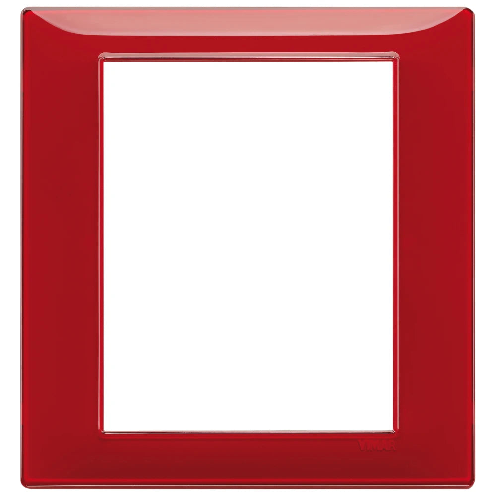 Vimar Plana 8-Module Cover Plate, 142.5 x 151 mm, Halogen-Free Technopolymer
