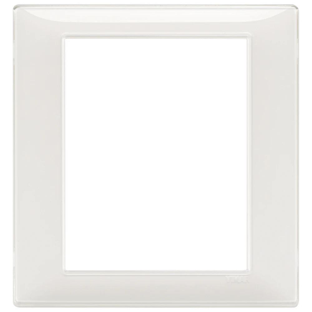 Vimar Plana 8-Module Cover Plate, 142.5 x 151 mm, Halogen-Free Technopolymer