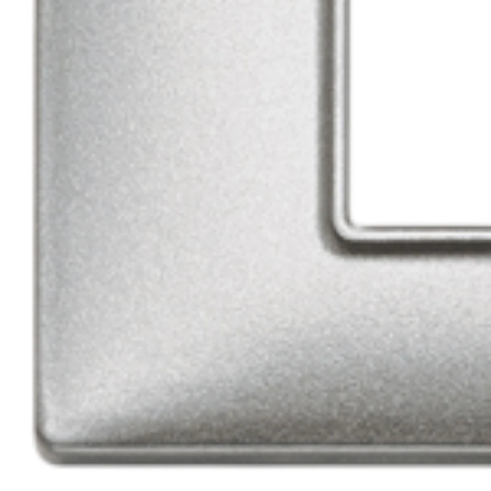 Vimar Plana 6-Module (2+2+2) Cover Plate, 71 mm Center Spacing, 222 x 80 x 9 mm, Technopolymer, Clamp Mounting, Horizontal/Vertical Mount