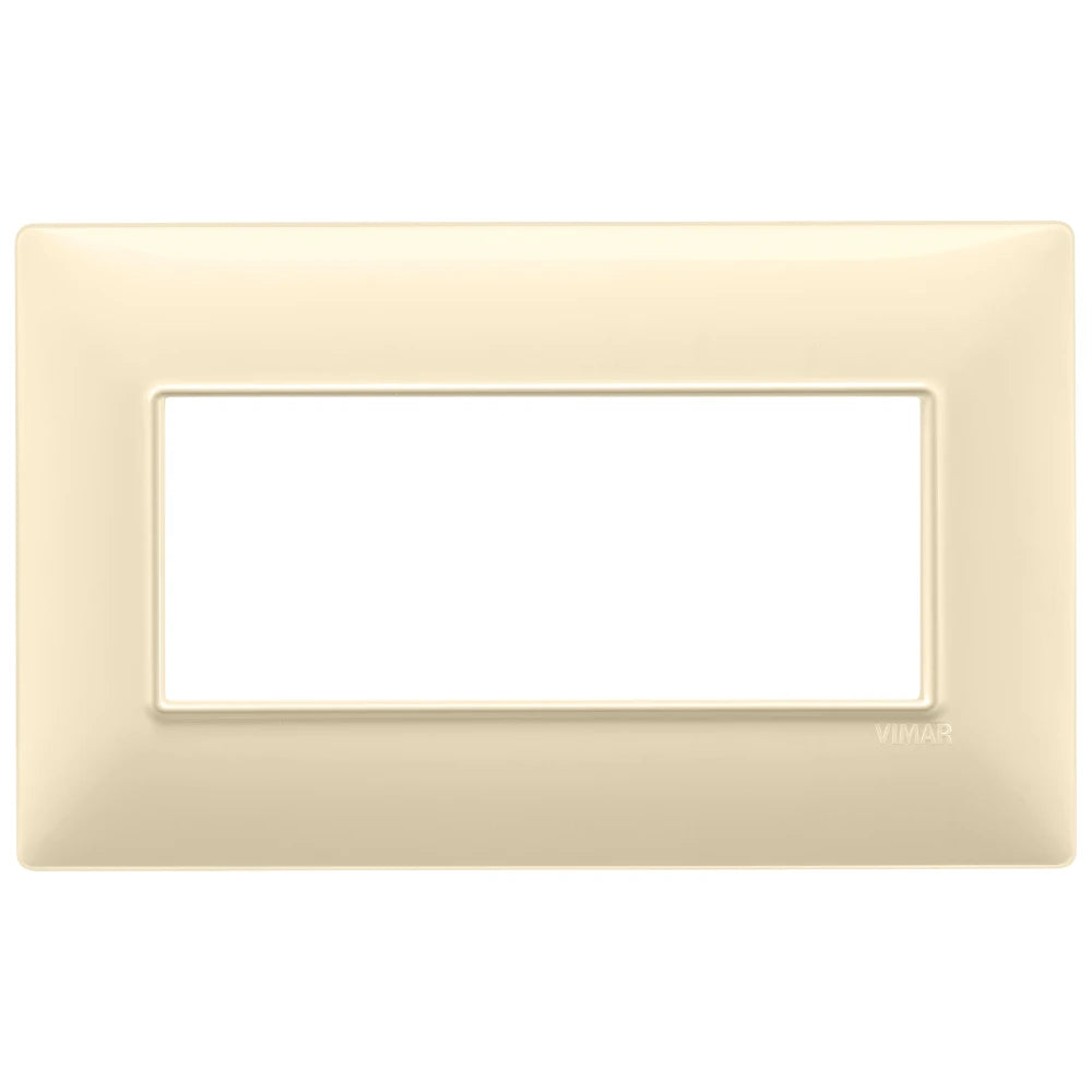 Vimar Plana 5-Module British Standard Cover Plate, 155 x 95 x 9 mm, Clamp Mounting, Horizontal/Vertical Mount, IP00