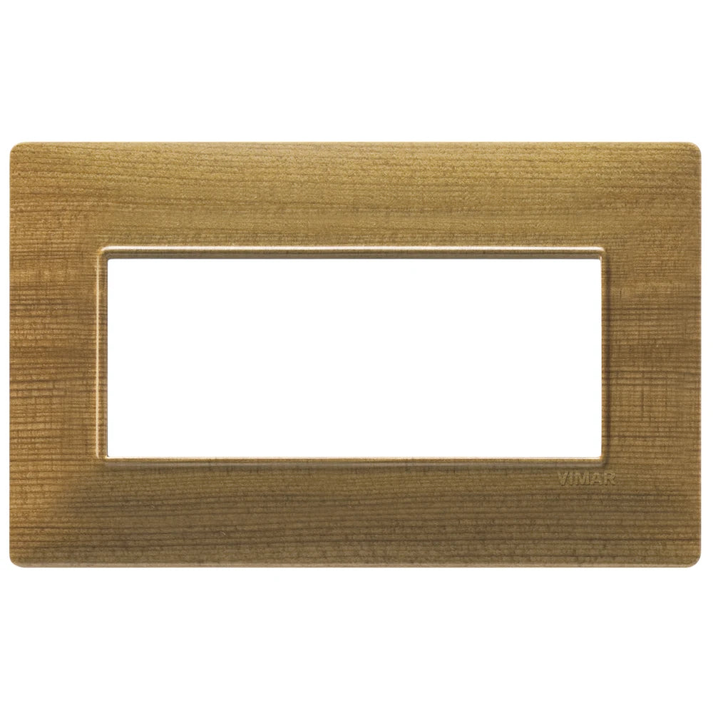 Vimar Plana 5-Module British Standard Cover Plate, 155 x 95 x 9 mm, Clamp Mounting, Horizontal/Vertical Mount, IP00