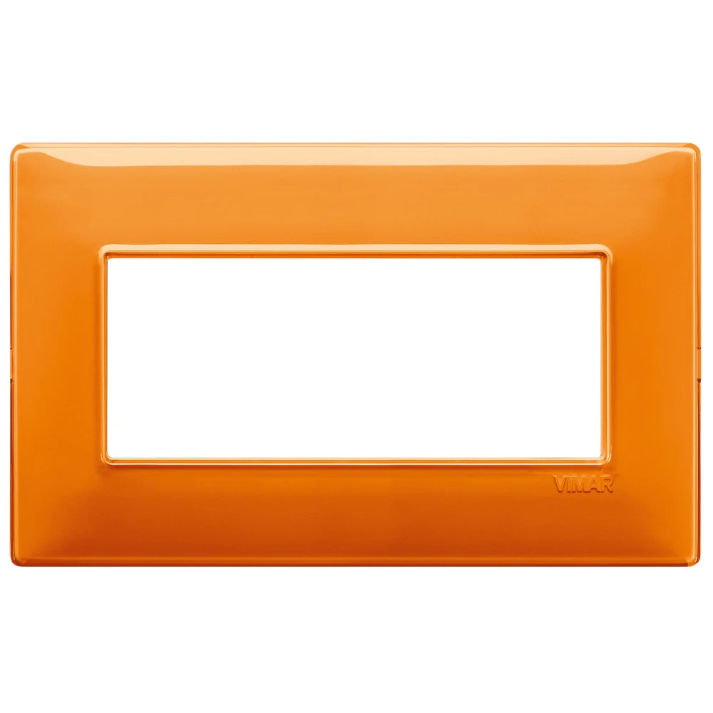 Vimar Plana 5-Module British Standard Cover Plate, 155 x 95 x 9 mm, Clamp Mounting, Horizontal/Vertical Mount, IP00