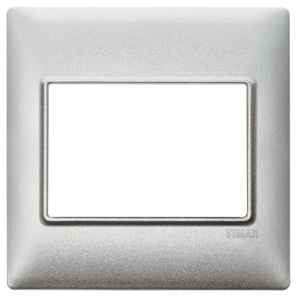 Vimar Plana 5-Module British Standard Cover Plate, 155 x 95 x 9 mm, Clamp Mounting, Horizontal/Vertical Mount, IP00