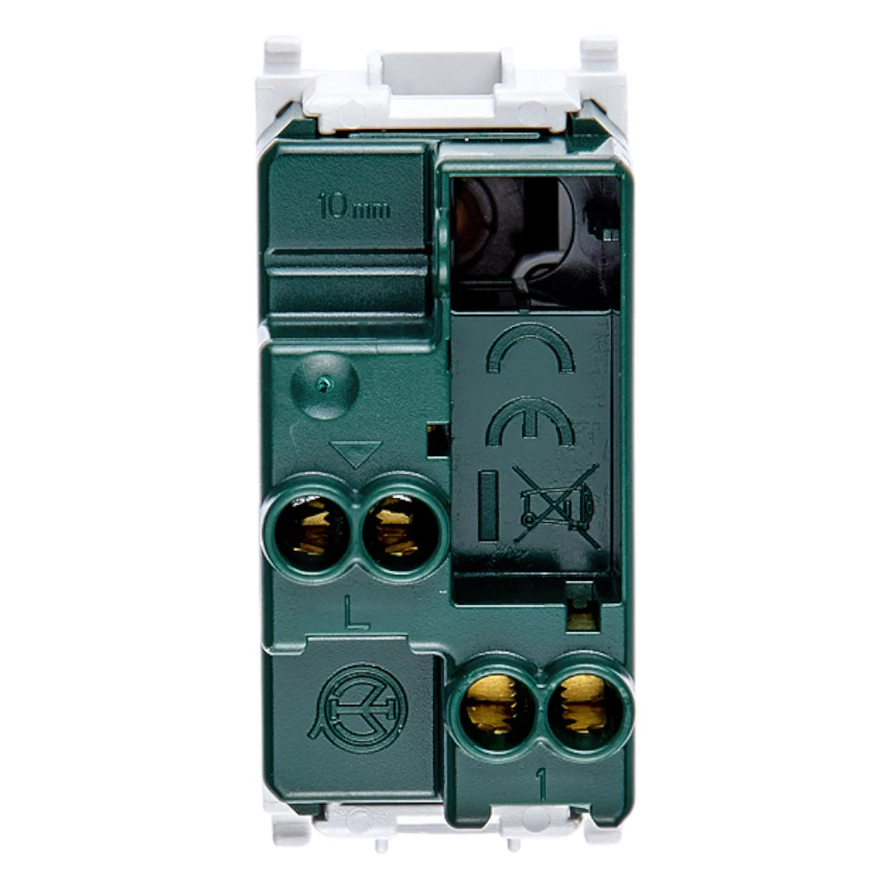 Vimar Plana 1P NO 10A Push Button, 250V, Lightable, IP40