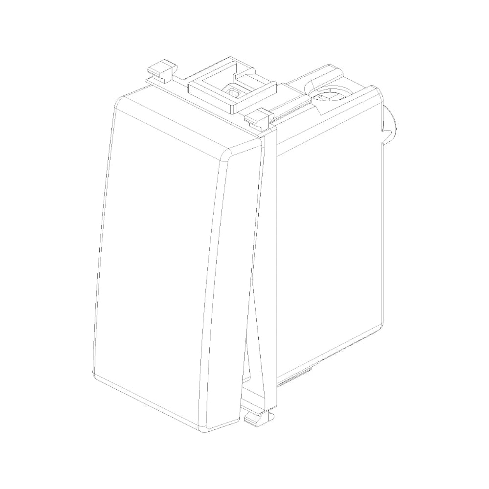 Vimar Plana 1P NO 10A Push Button, 250V, Lightable, IP40