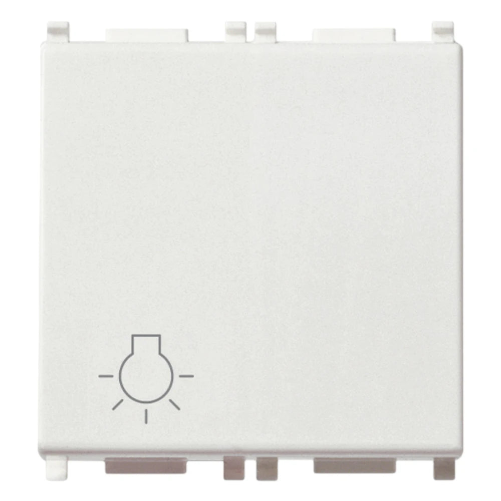 Vimar Plana 1P NO 10A Push Button, 250V, Lightable, IP40