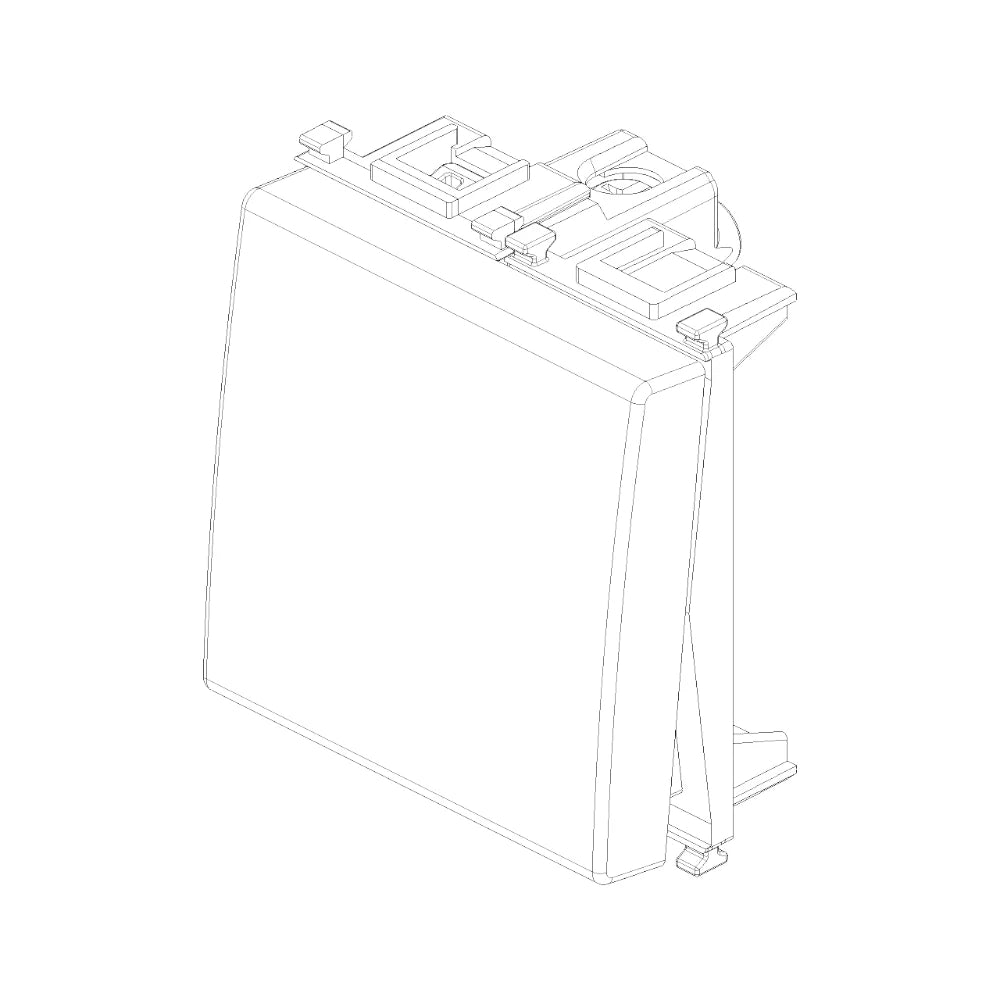 Vimar Plana 1P NO 10A Push Button, 250V, Lightable, IP40