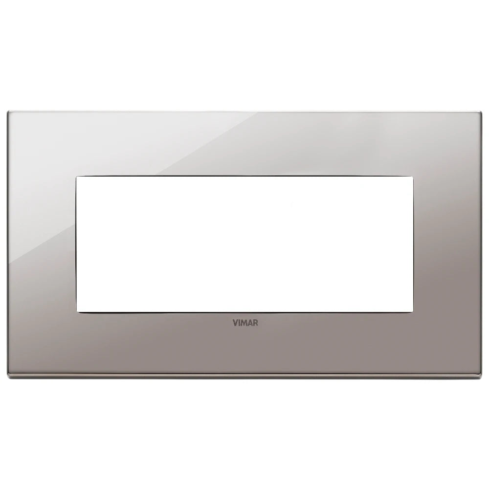 Vimar EIKON 5-Module British Standard Cover Plate, 159.3 x 90 mm, Clamp Mounting