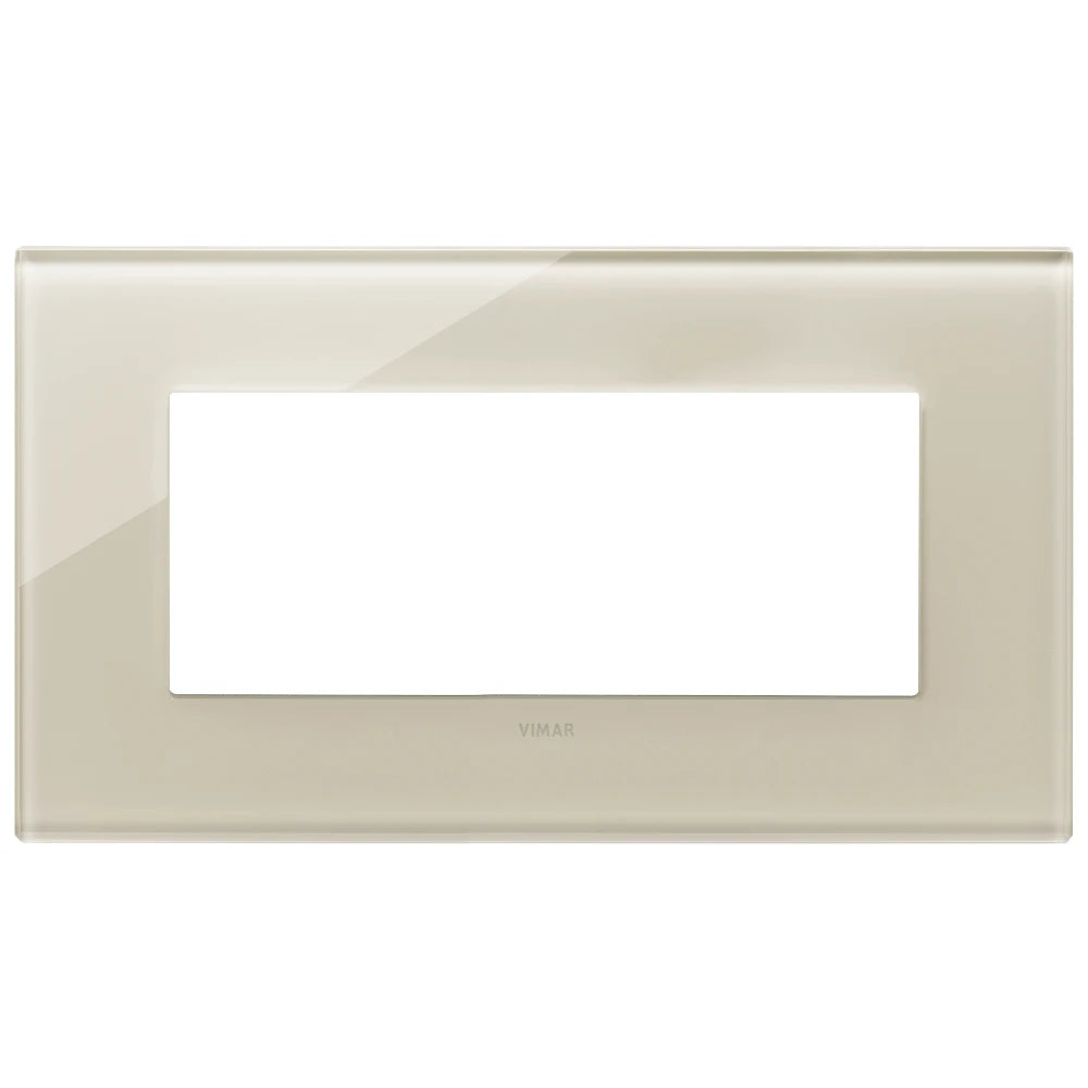 Vimar EIKON 5-Module British Standard Cover Plate, 159.3 x 90 mm, Clamp Mounting